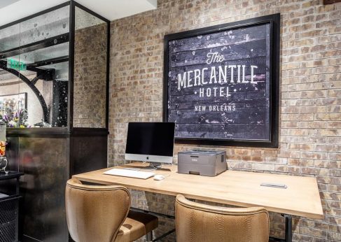 Picture of the Mercantile Hotel reception where the Guest Wi-Fi Experience uses Passpoint Wi-Fi.