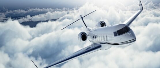 Private jet with Satcom Direct SkyTicket Wi-Fi onboard